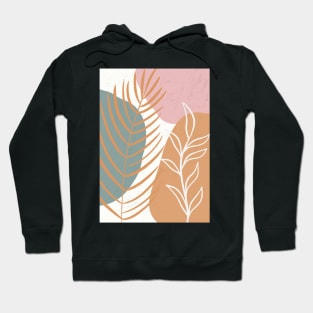 Abstract Botanical Palm Leaves Hoodie